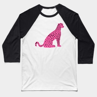 Pink Leopard Baseball T-Shirt